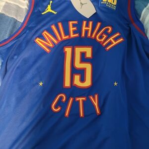 Nike Jordan Blue "Mile High City" #15 Basketball Jersey
